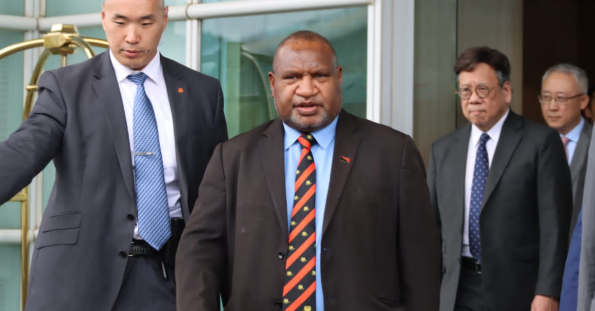 Marape Arrives in Hong Kong James Marape