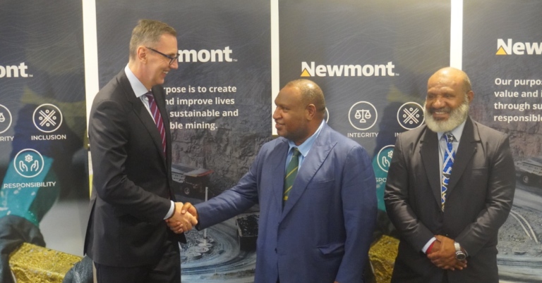 PNG Prime Minister Welcomes Newmont Corporation Newmont Welcomed