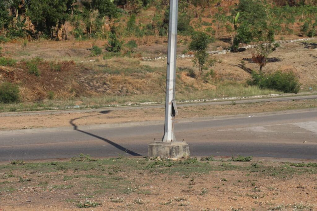 Vandalism of Light Poles in NCD Vandalized Light pole