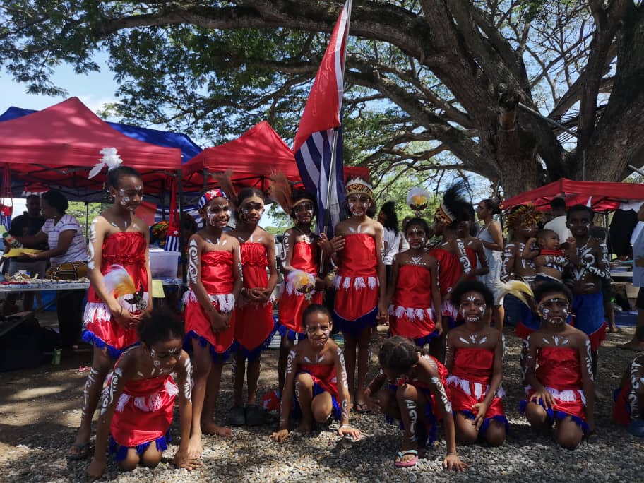 West Papuan children dancers.