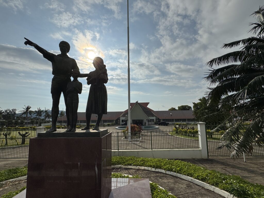 Vanuatu and Australia to sign new development pact Vanuatu’s Parliament House in Port Vila, Vanuatu, Monday, January 13, 2025. (AAP Image/Ben McKay)