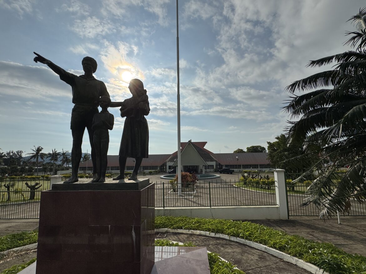 Vanuatu’s Parliament House in Port Vila, Vanuatu, Monday, January 13, 2025. (AAP Image/Ben McKay)