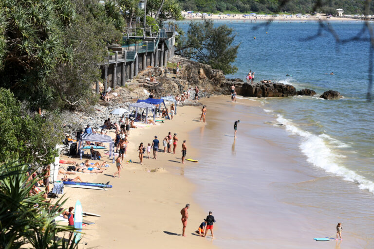 Great escape to the country squeezing communities Beachgoers seen at Little Cove
