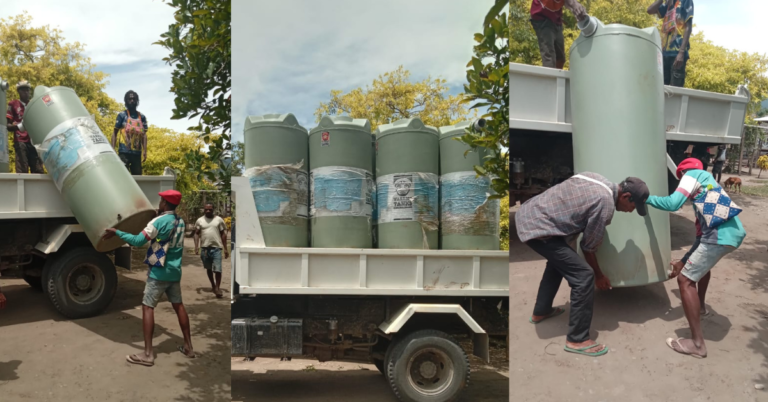 Huon-Gulf Communities Receive Water Tanks Huon-Gulf Receives Water Tanks
