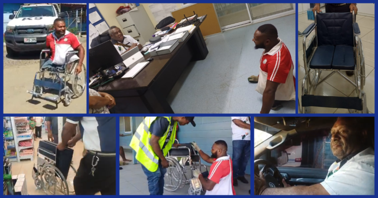 Lae Police Boss Steps In to Help a Vendor with Special Needs