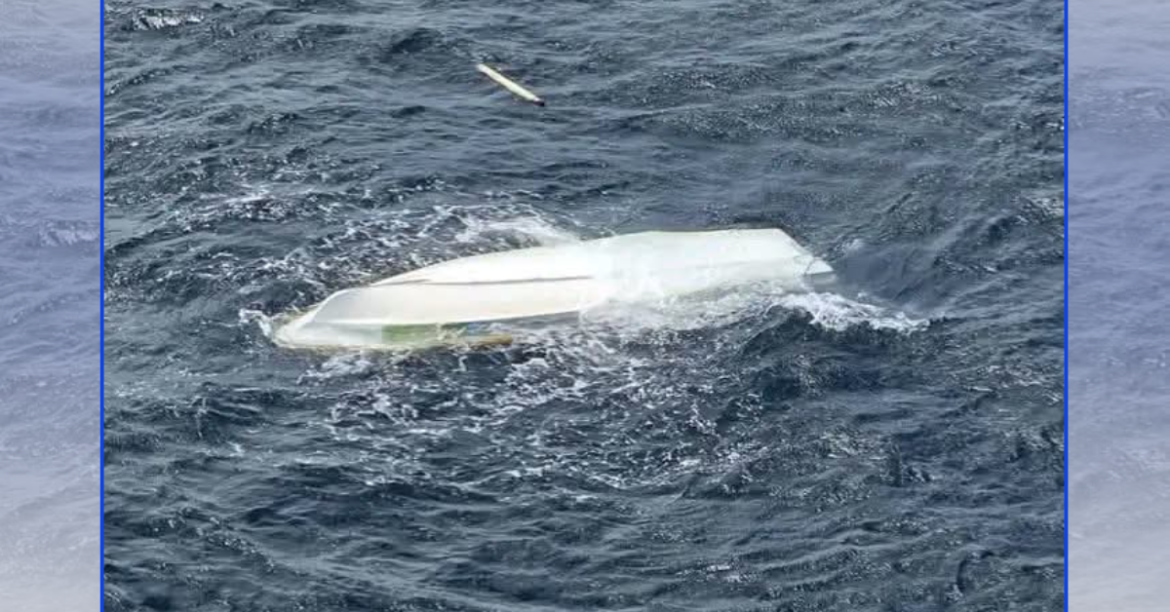 Aerial Search Continues After Capsized Vessel Sighted